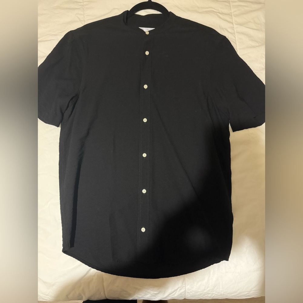 Zara Black Casual Button Down Shirt